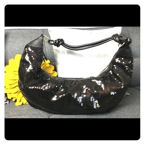 BCBGirl Sequined Shoulder Hobo Bag